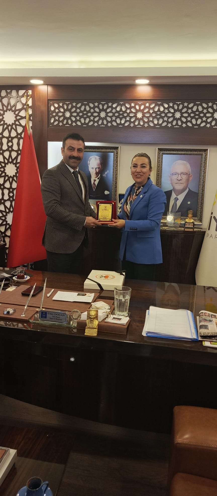 İYİ Parti İzmir İl Başkanı Sayın Ülkü DOĞAN Hanım efendiyi Ziyaret