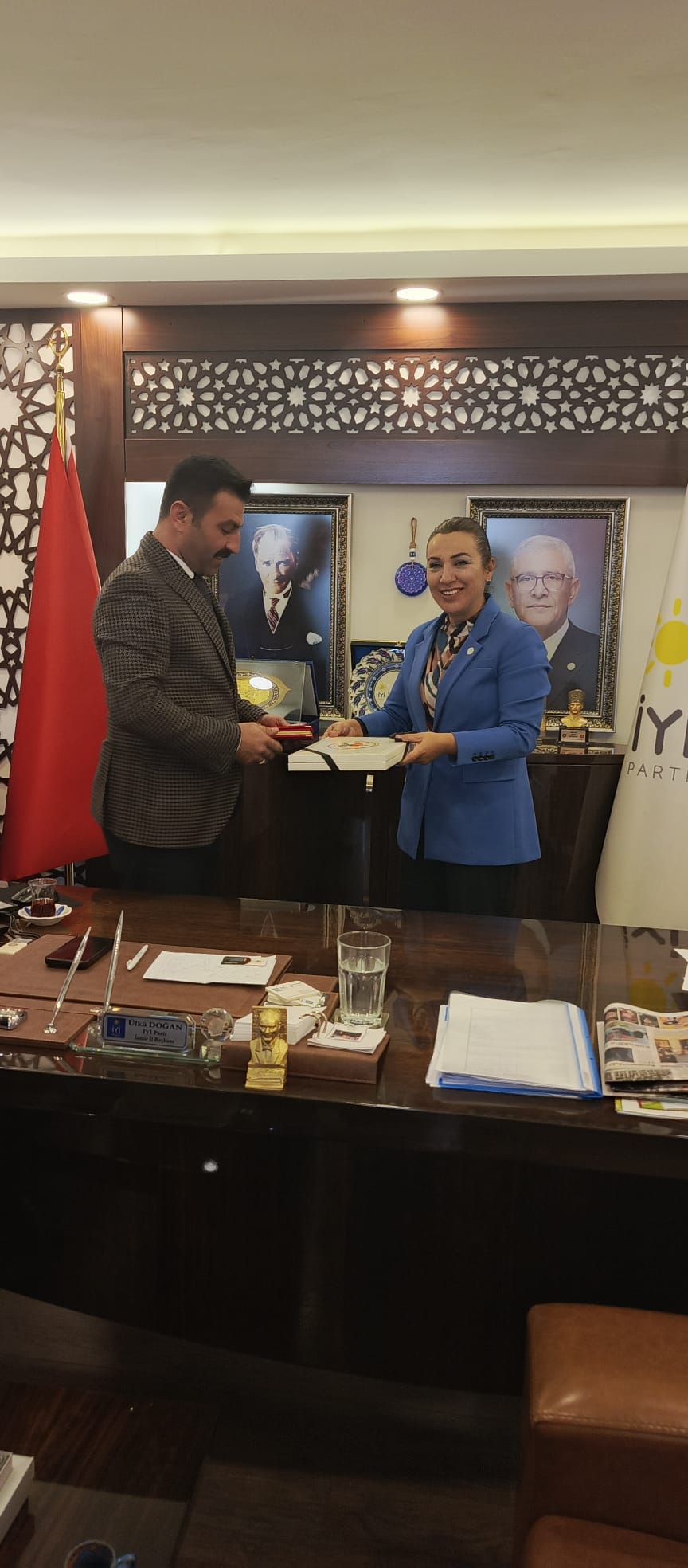 İYİ Parti İzmir İl Başkanı Sayın Ülkü DOĞAN Hanım efendiyi Ziyaret