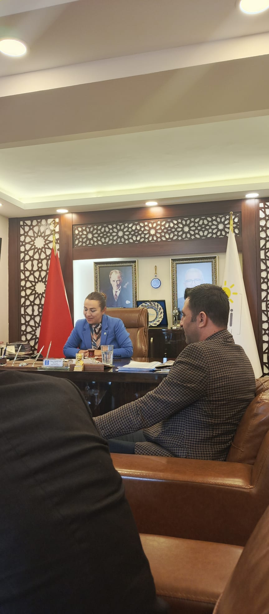 İYİ Parti İzmir İl Başkanı Sayın Ülkü DOĞAN Hanım efendiyi Ziyaret